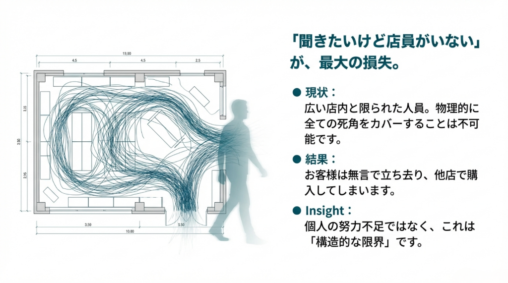店員がいない悩み